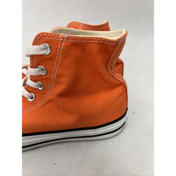 Converse Chuck Taylor All Star Womens Orange Size 8 High Top Shoes - Picture 4 of 9